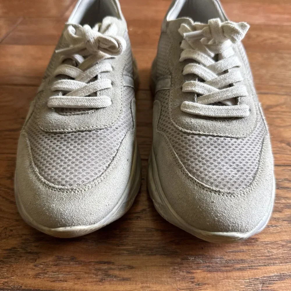 Free People Let’s Wander Washed Shoe Sneaker Womens Size 39 US 8.5 Gray